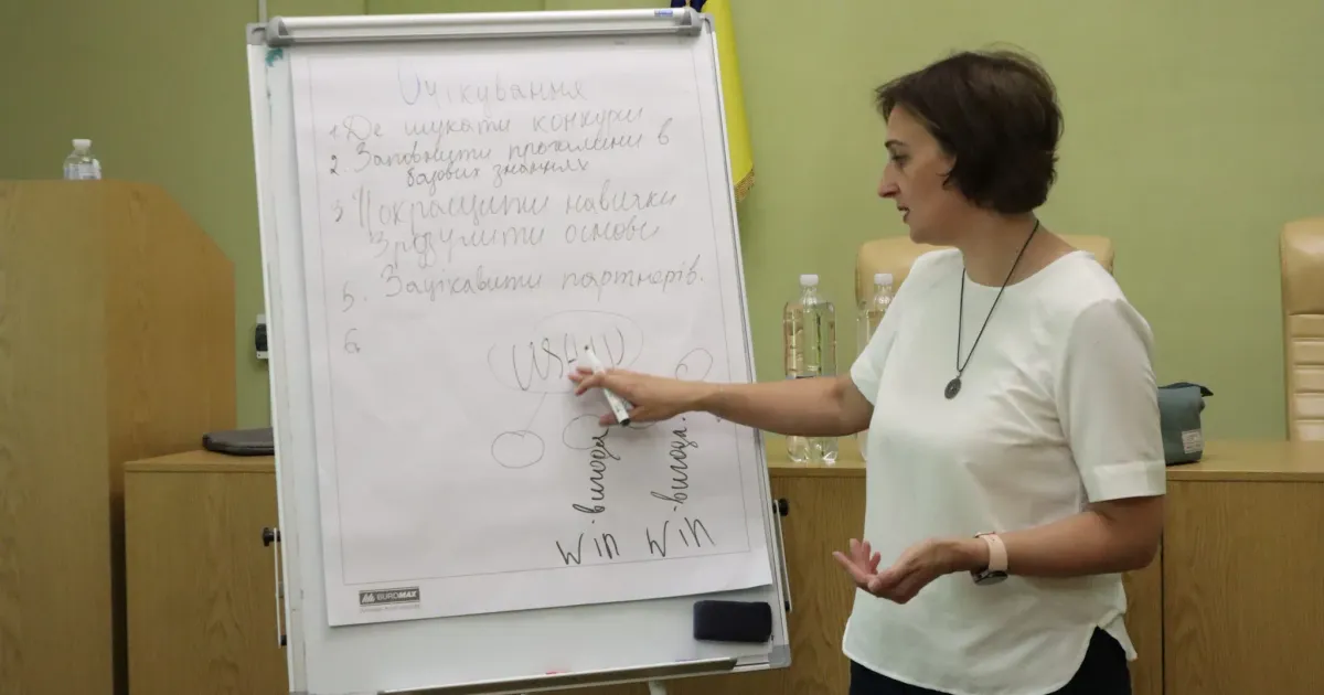 Фото: Кегичівська громада, фейсбук У Кегичівській громаді вчилися створювати проєктні заявки для отримання грантів на порталі Gromada Group